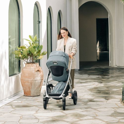 uppababy vista v3 en uso con hamaca y en configuracion simple